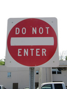 Do Not Enter Sign