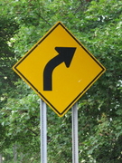 Right Curve Warning