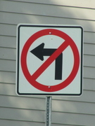 No Left Turn Symbol
