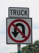 No U Turn Symbol