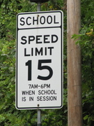 School Speed Limit