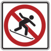No Snowboarding