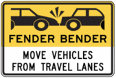 Fender Bender Move Vehicles From Travel Lanes
